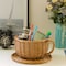 Vintiquewise Wicker Saucer Coffee Mug Cup Decorative Gift Basket Desk Organizer QI003795 - alternate 7